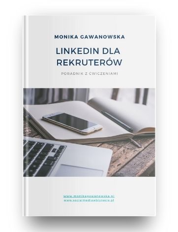 E-book o rekrutacji na LinkedIn pod tytułem LinkedIn dla rekruterów.